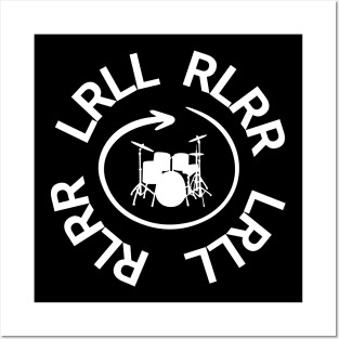 Paradiddle: RLRR LRLL Drum Rudiment Enthusiast Posters and Art